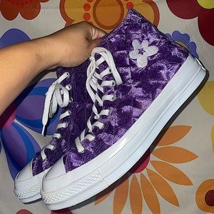 Golf le fleur x converse 70 hi’ quilted velvet shoes